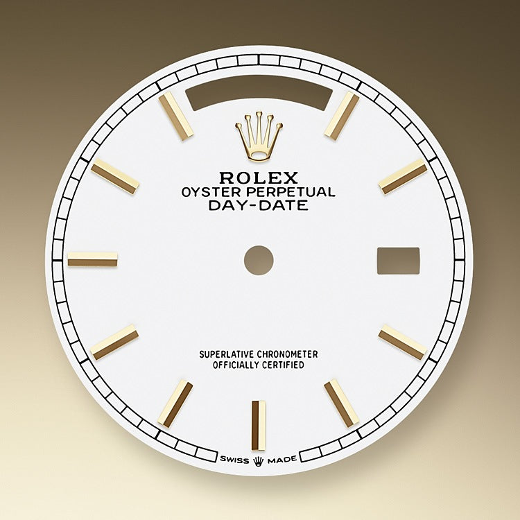 Day-Date, 36mm, 18k Yellow Gold, Ref# 128348rbr-0048