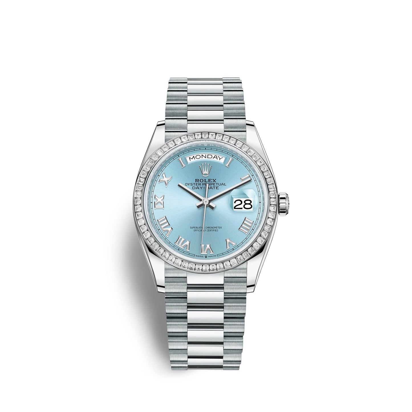 Day-Date, 36mm, Platinum and Diamonds, Ref# 128396tbr-0002
