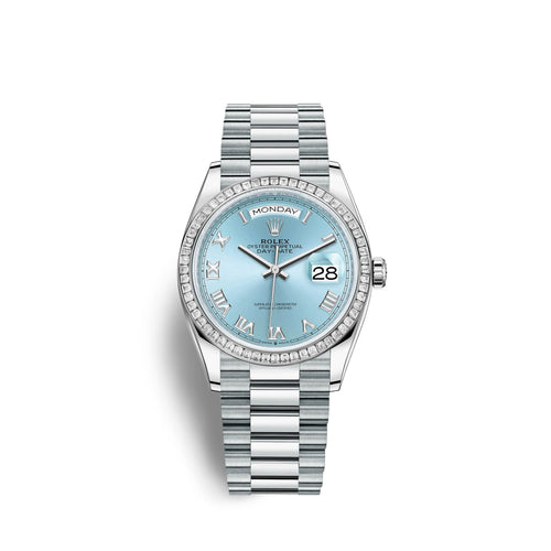 Day-Date, 36mm, Platinum and Diamonds, Ref# 128396tbr-0002