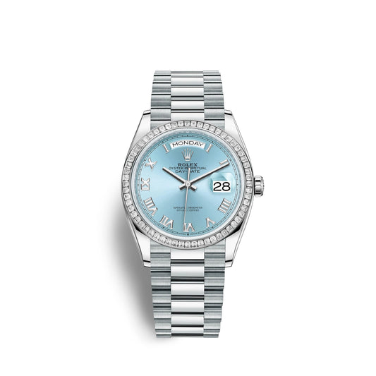 Day-Date, 36mm, Platinum and Diamonds, Ref# 128396tbr-0002
