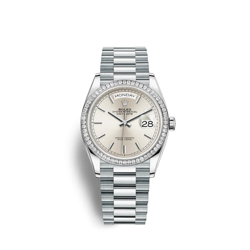 Day-Date, 36mm, Platinum and Diamonds, Ref# 128396tbr-0004