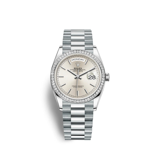Day-Date, 36mm, Platinum and Diamonds, Ref# 128396tbr-0004