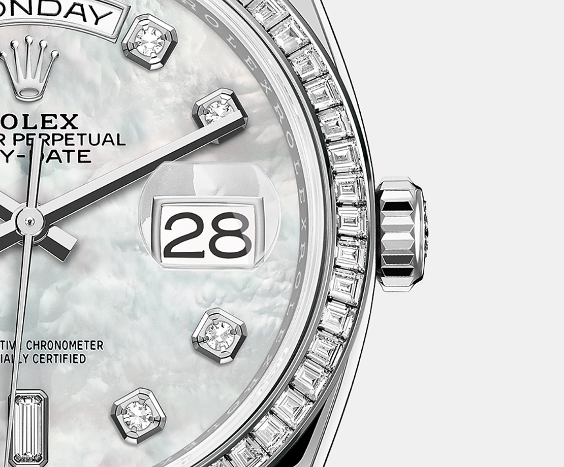 Day-Date, 36mm, Platinum and Diamonds, Ref# 128396tbr-0005