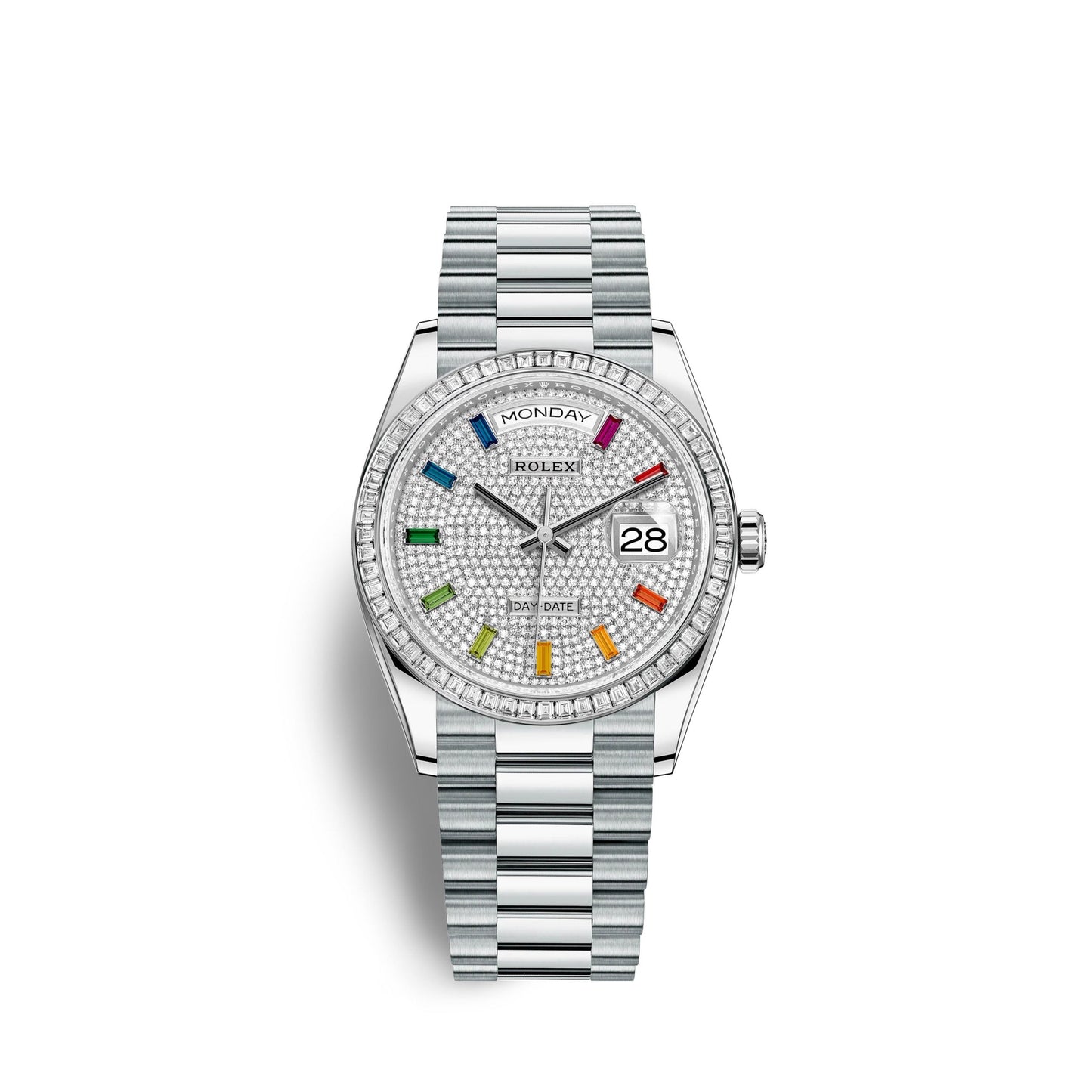 Day-Date, 36mm, Platinum and Diamonds, Ref# 128396tbr-0006