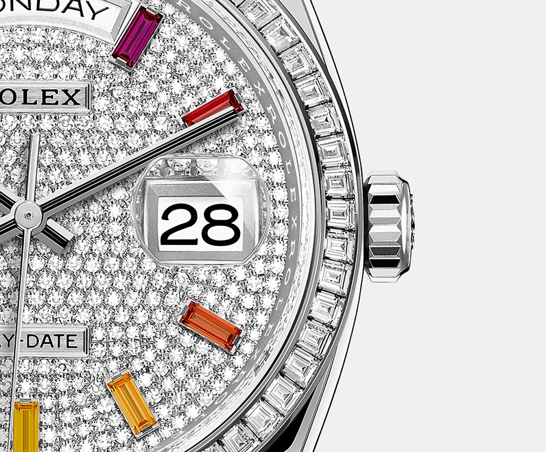 Day-Date, 36mm, Platinum and Diamonds, Ref# 128396tbr-0006