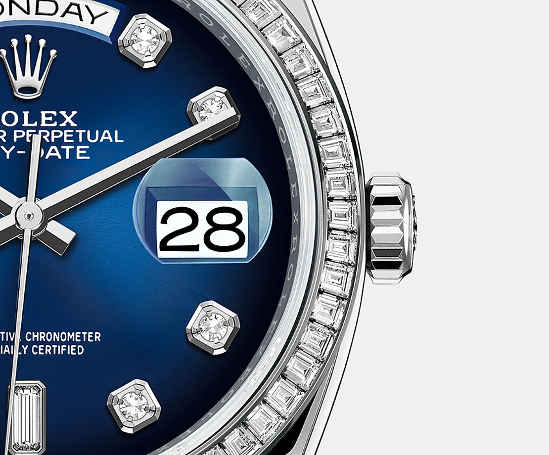 Day-Date, 36mm, Platinum and Diamonds, Ref# 128396tbr-0008
