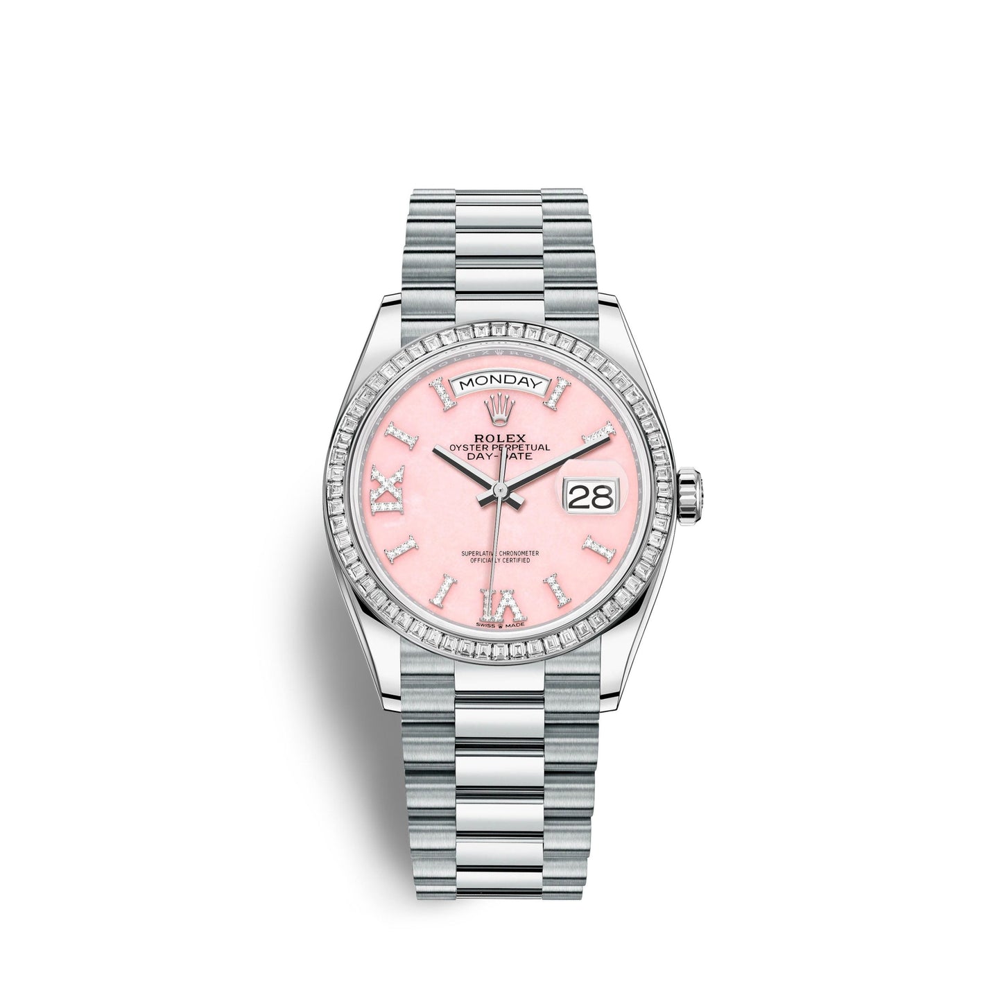 Day-Date, 36mm, Platinum and Diamonds, Ref# 128396tbr-0009