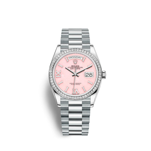 Day-Date, 36mm, Platinum and Diamonds, Ref# 128396tbr-0009