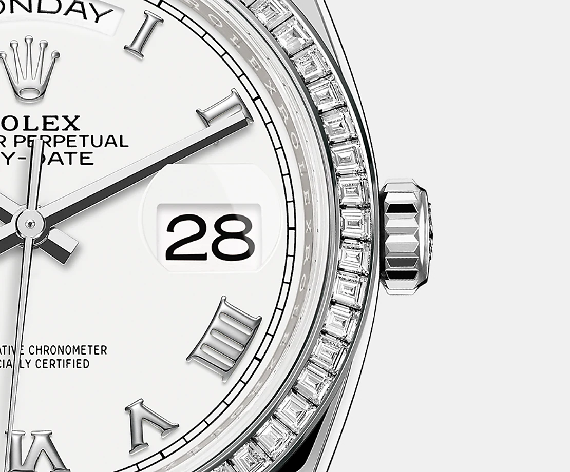 Day-Date, 36mm, Platinum and Diamonds, Ref# 128396tbr-0010