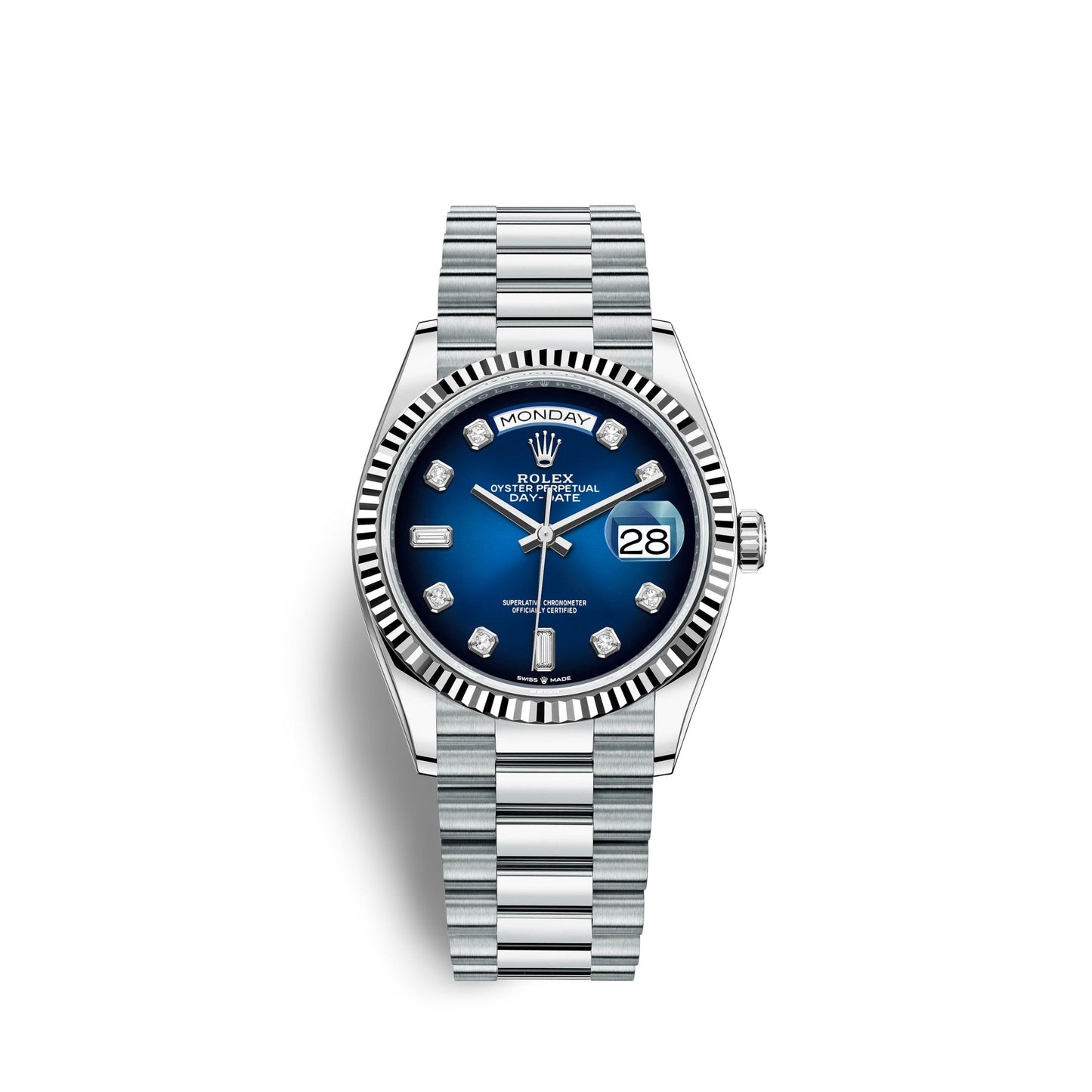 Day-Date, 36mm, Platinum, Ref# 128236-0005