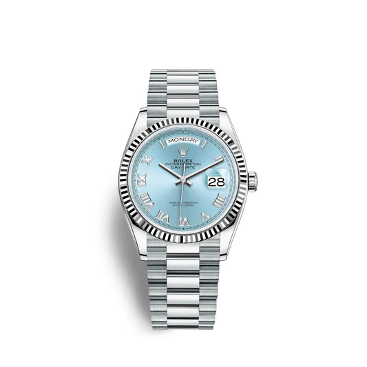 Day-Date 36mm, Platinum, Ref# 128236-0008