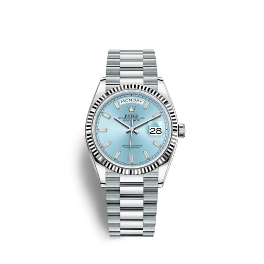 Day-Date, 36mm, Platinum, Ref# 128236-0009