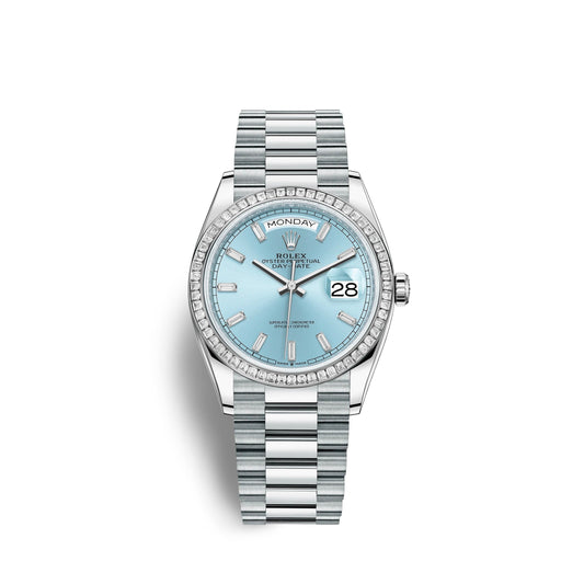 Day-Date 36mm, Platinum, Ref# 128396tbr-0003