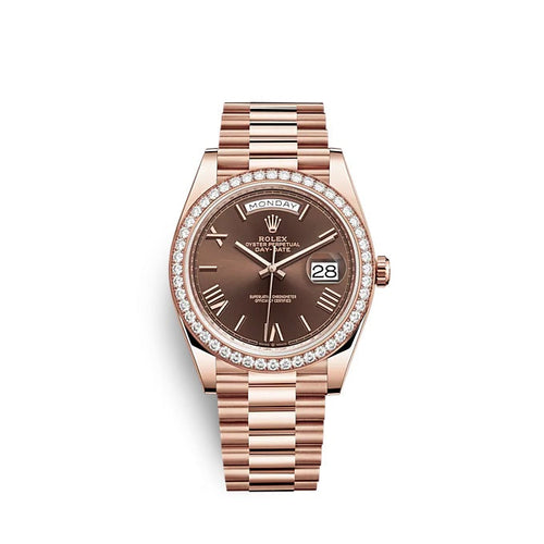Day-Date 40 Everose gold Ref# 228345RBR-0009