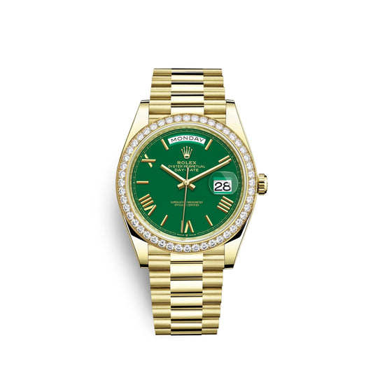 Day-Date, 40mm, 18k Yellow Gold and Diamonds, Ref# 228348rbr-0040