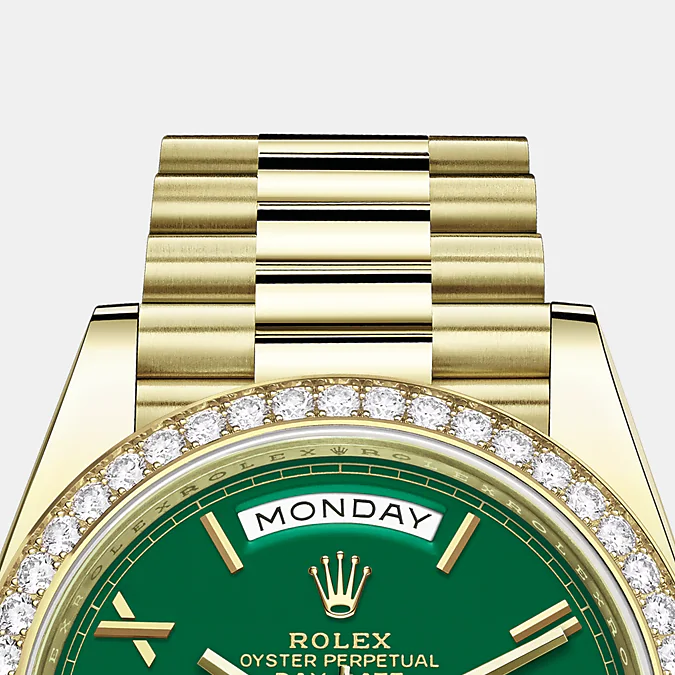 Day-Date, 40mm, 18k Yellow Gold and Diamonds, Ref# 228348rbr-0040