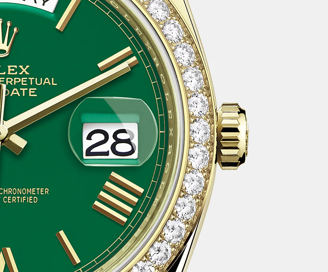 Day-Date, 40mm, 18k Yellow Gold and Diamonds, Ref# 228348rbr-0040