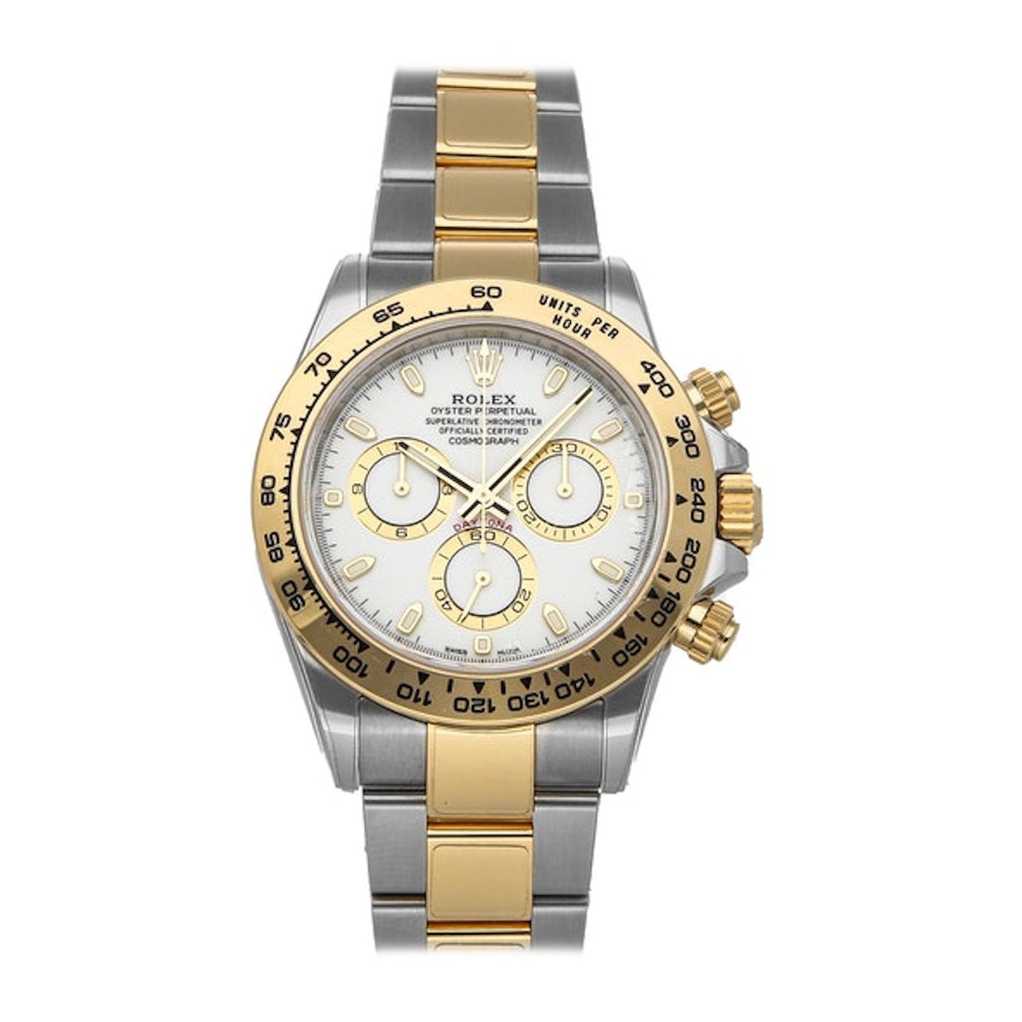 Daytona Steel & Gold White Dial 116503