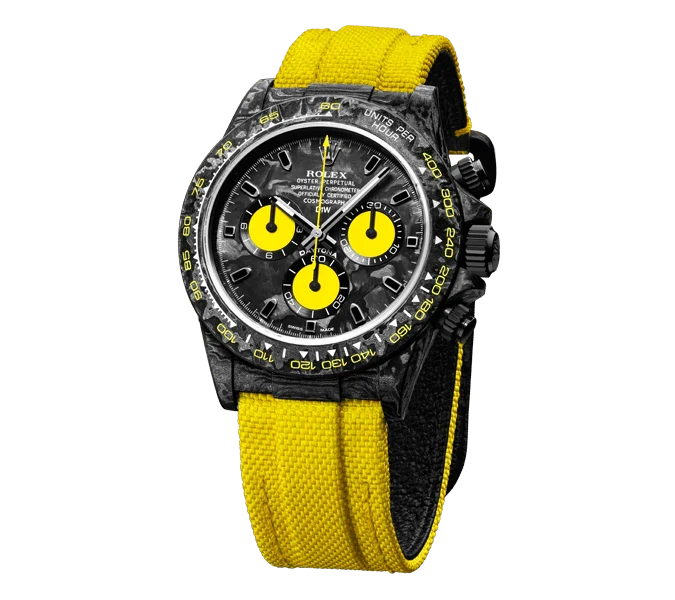 Diw Daytona carbon lemon edition 40mm oyster black