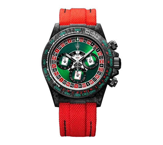Diw Daytona carbon lucky player (casino) 40mm oyster black
