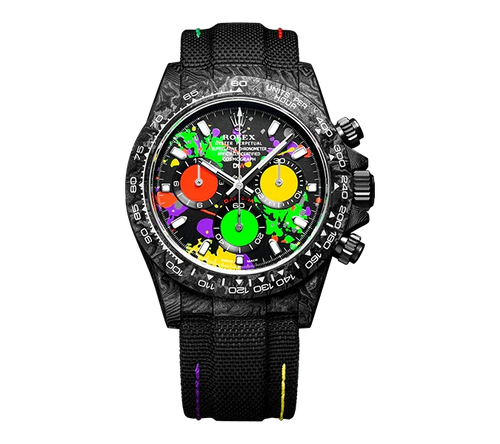 Diw Daytona carbon motley 40mm oyster black