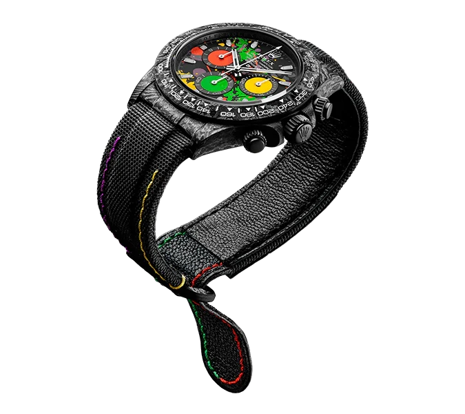 Diw Daytona carbon motley 40mm oyster black