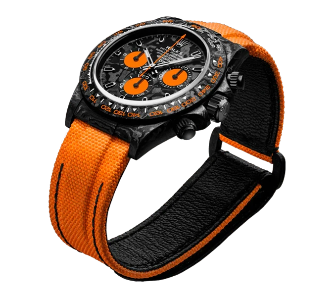 Diw Daytona carbon orange edition 40mm oyster black