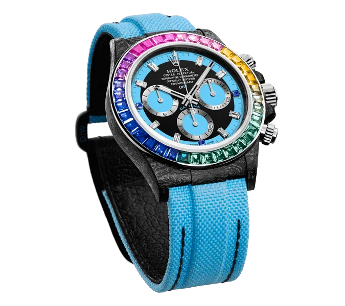 Diw Daytona carbon rainbow blue 40mm carbon