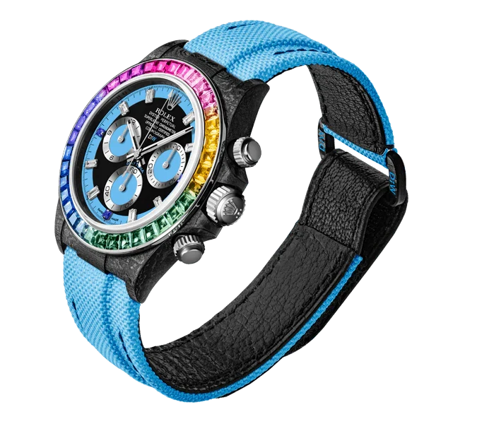 Diw Daytona carbon rainbow blue 40mm carbon