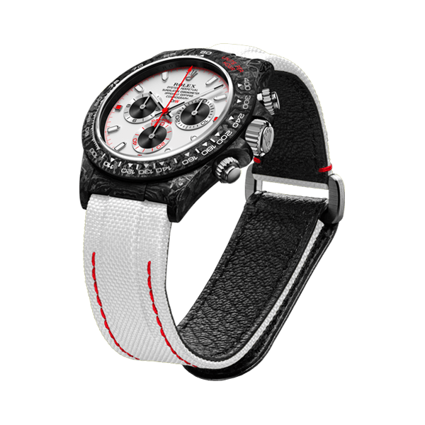Diw Daytona carbon speedster white 40mm oyster black