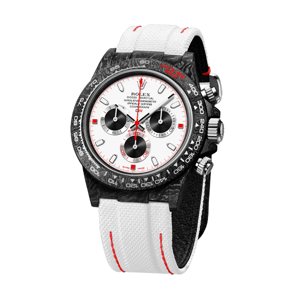Diw Daytona carbon speedster white 40mm oyster black