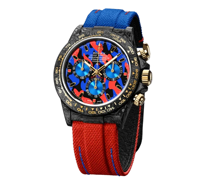 Diw Daytona military red 40mm oyster black