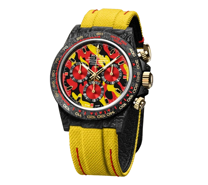 Diw Daytona military yellow 40mm oyster black