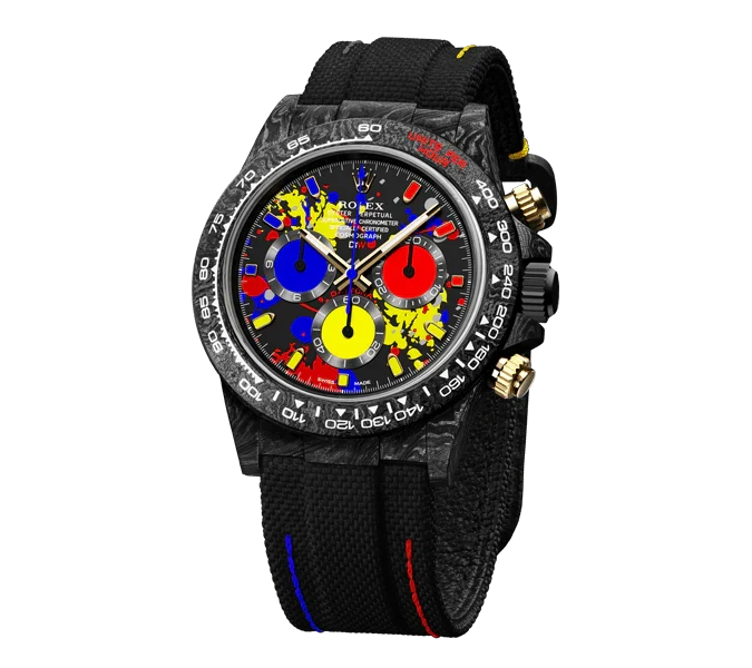 Diw Daytona motley 3d series 40mm oyster black