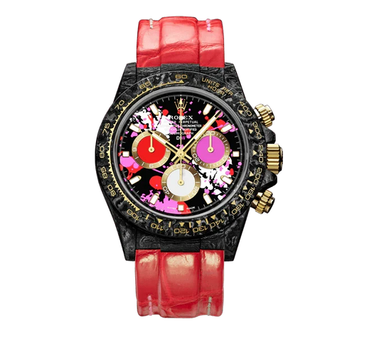 Diw Daytona motley red 40mm oyster black