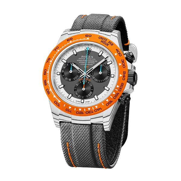 Diw Daytona quartz fiber ocellaris 40mm oyster black