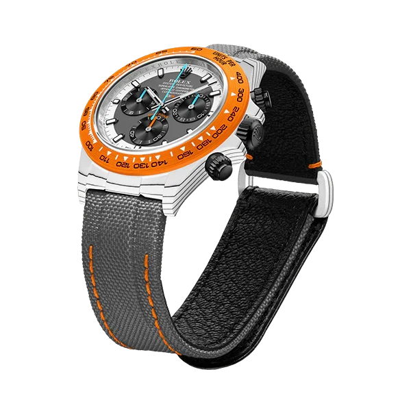 Diw Daytona quartz fiber ocellaris 40mm oyster black
