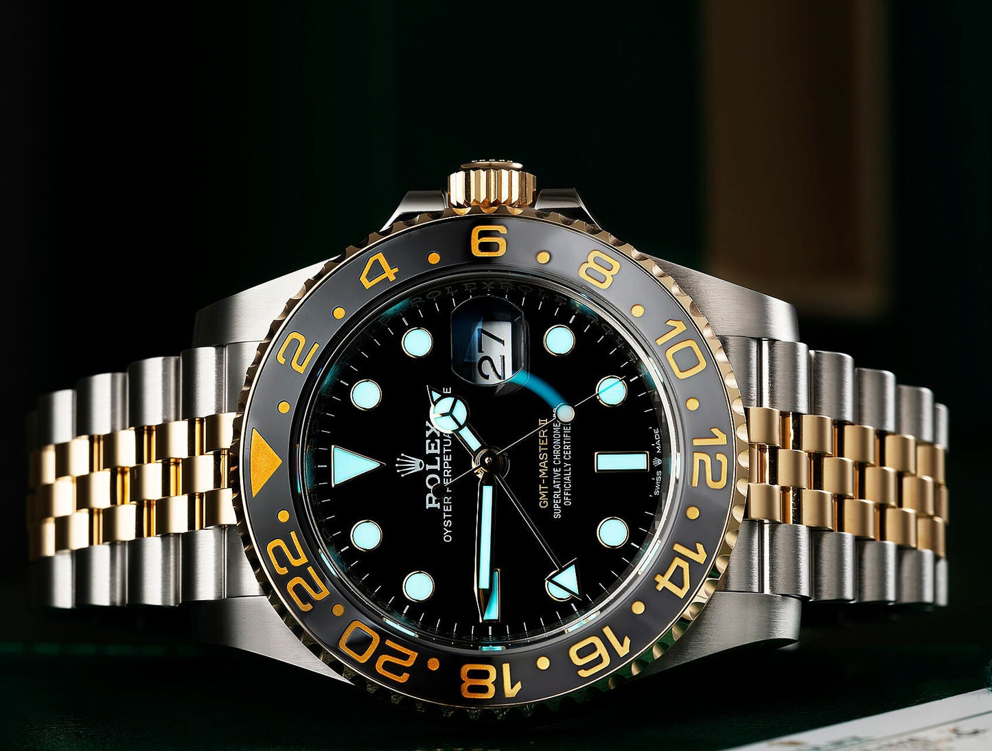 GMT-Master II M126713GRNR-0001 Oyster, 40 mm, Oystersteel and yellow gold