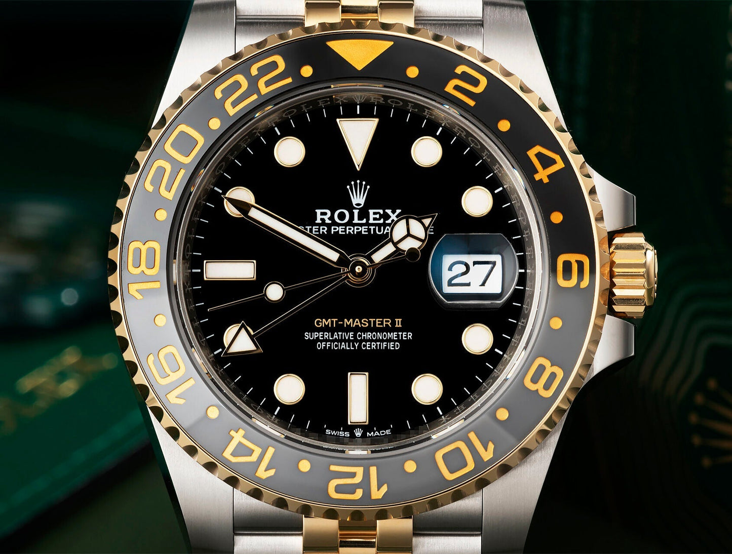 GMT-Master II M126713GRNR-0001 Oyster, 40 mm, Oystersteel and yellow gold