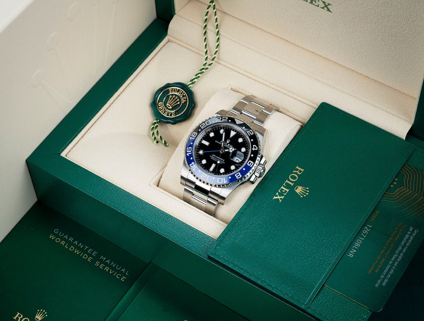 GMT-Master II Oyster 40 mm Oystersteel 126710BLNR-0003 New
