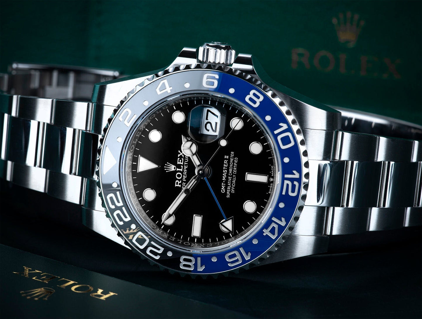 GMT-Master II Oyster 40 mm Oystersteel 126710BLNR-0003 New