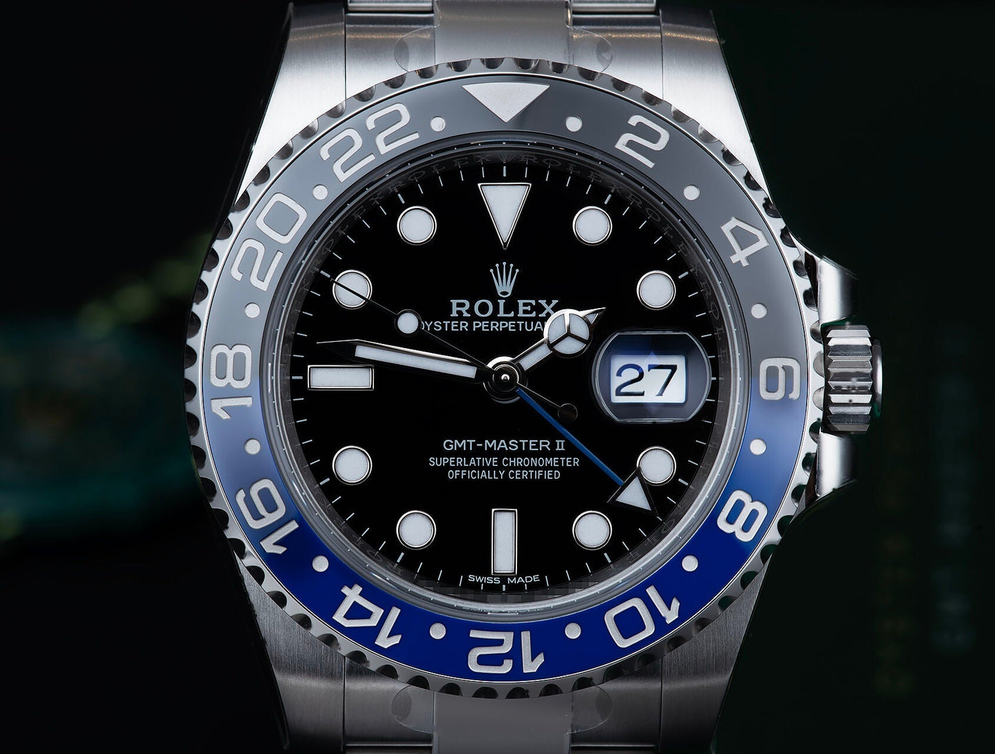 GMT-Master II Oyster 40 mm Oystersteel 126710BLNR-0003 New