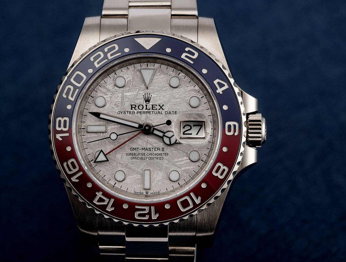 GMT-MASTER II  Oyster, 40 mm, white gold M126719BLRO-0002