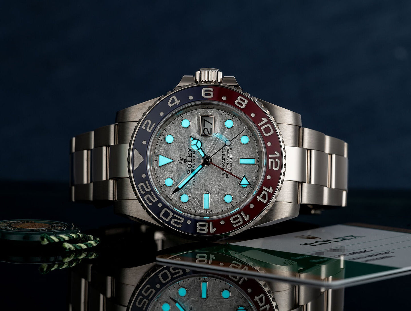 GMT-MASTER II  Oyster, 40 mm, white gold M126719BLRO-0002