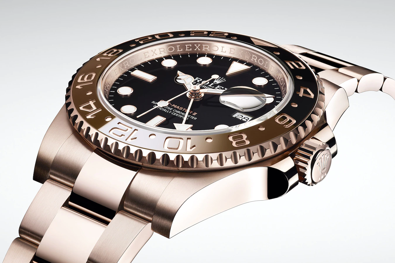 GMT-Master II Rootbeer, 18k Everose gold, 40mm, Ref# 126715chnr-0001