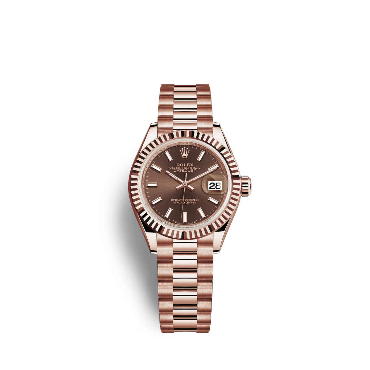 Lady-Datejust 28, 18k Everose Gold, Ref# 279175-0007