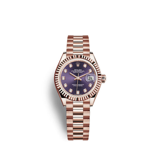 Lady-Datejust 28, 18k Everose Gold, Ref# 279175-0019