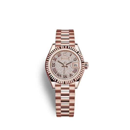 Lady-Datejust 28, 18k Everose Gold, Ref# 279175-0023