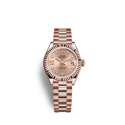 Lady-Datejust 28, 18k Everose Gold, Ref# 279175-0029