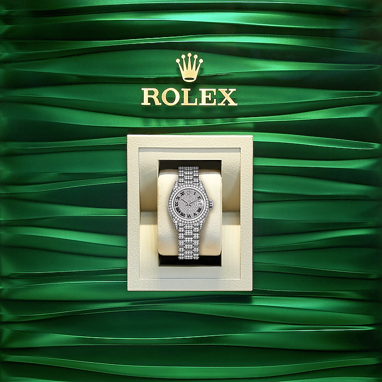 Lady-Datejust 28, 18k White Gold, Ref# 279459RBR-0001